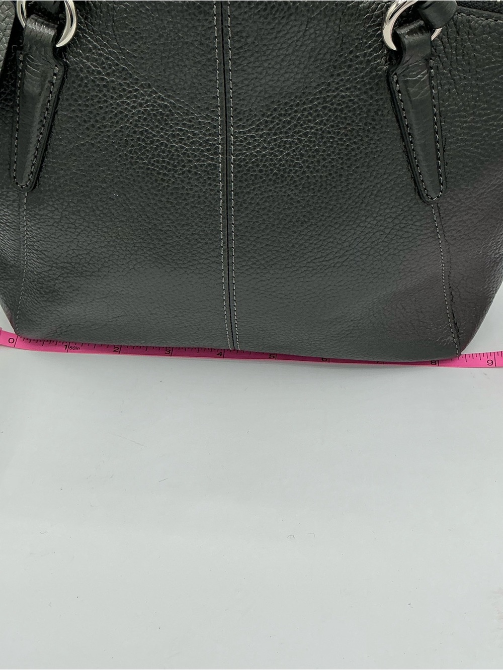 Coach Mini Kelsey Satchel in Metallic Pebble Leather (Style No. F22316) - Picture 4 of 8